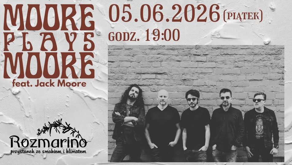 Plakat koncertu Moore plays Moore z Jackiem Moore'em