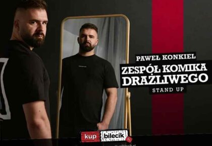 Paweł Konkiel wystąpi w Suwałkach z programem Zespół komika drażliwego