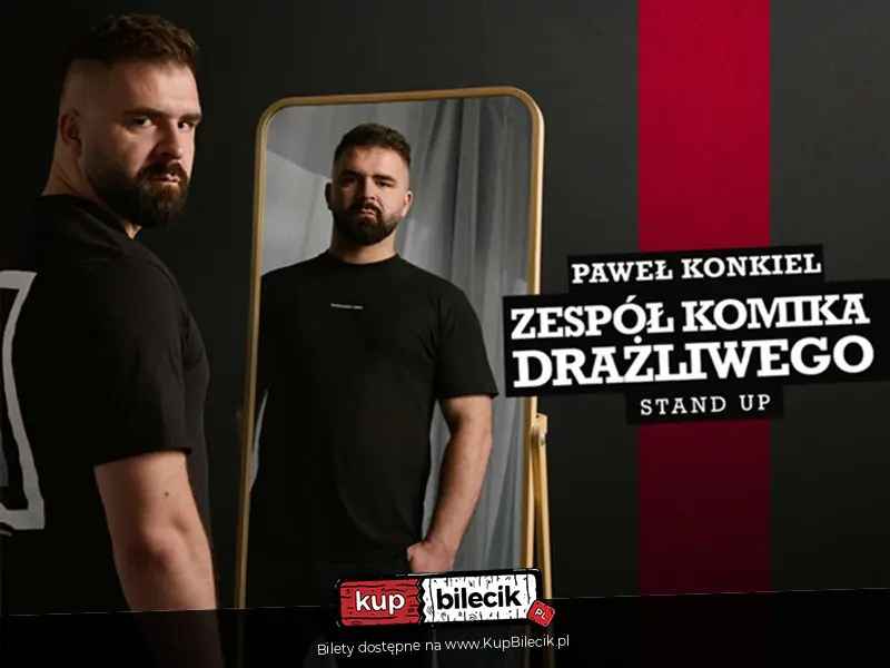 Paweł Konkiel wystąpi w Suwałkach z programem Zespół komika drażliwego
