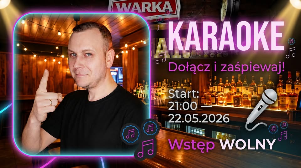 Piątkowe karaoke w Piwiarni Plakat wydarzenia Piątkowe karaoke w Piwiarni