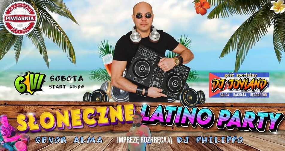 DJ występujący na scenie podczas Latino Party