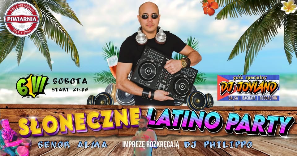 DJ występujący na scenie podczas Latino Party