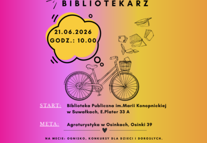 15. rajd Odjazdowy Bibliotekarz 21 czerwca 2026 15. rajd Odjazdowy Bibliotekarz 21 czerwca 2026