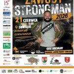 Amatorskie Zawody Strongman w Suwałkach Plakat informujący o Amatorskich Zawodach Strongman w Suwałkach