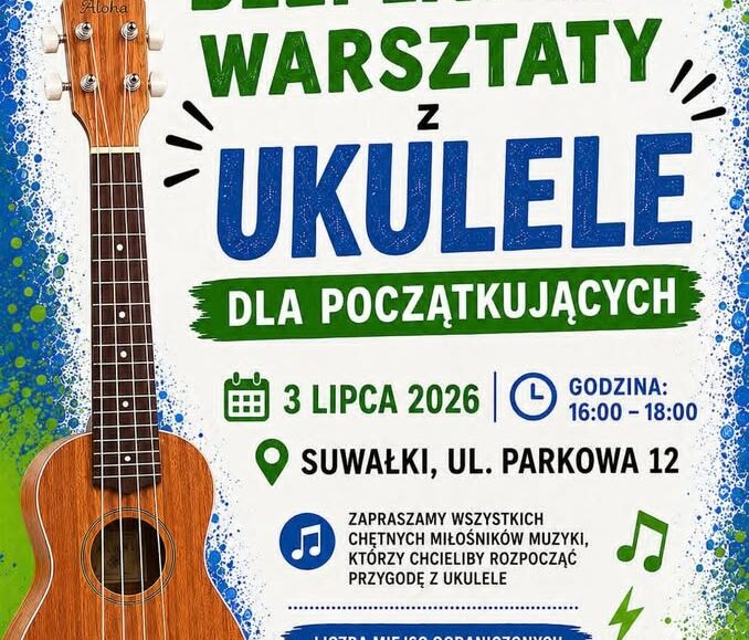 Bezpłatne warsztaty ukulele dla początkujących Informacja o bezpłatnych warsztatach ukulele dla początkujących