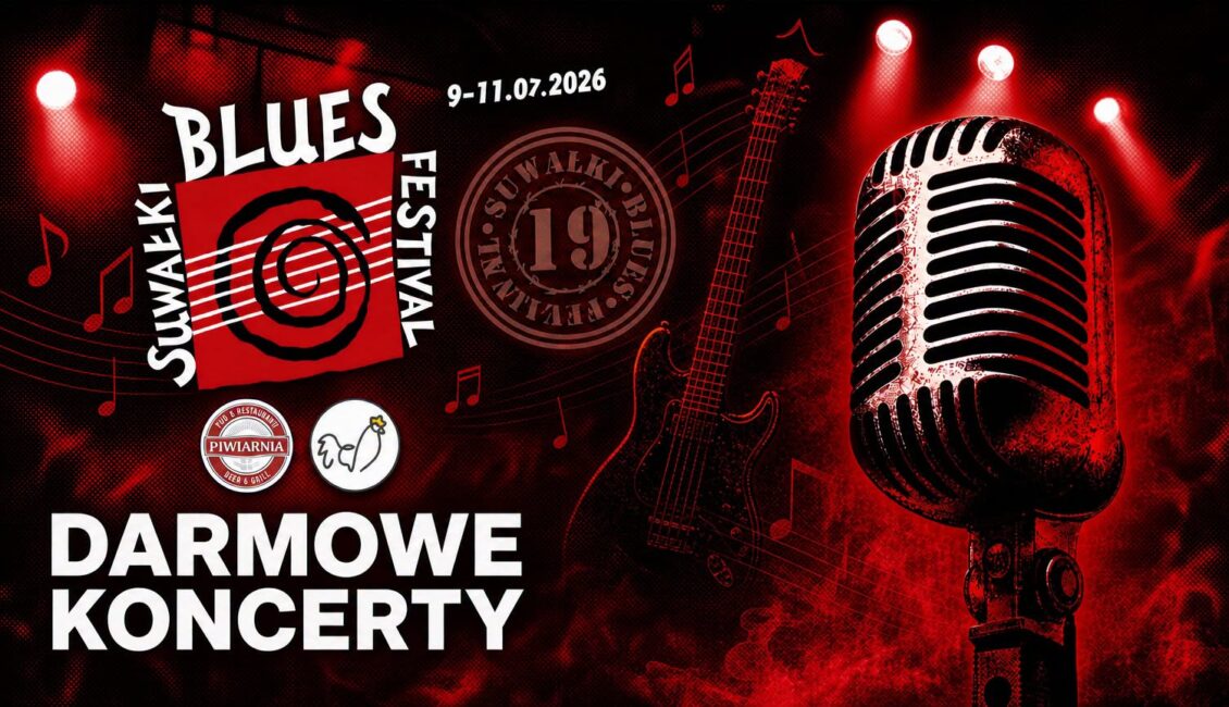 Plakat wydarzenia Blues na Chłodnej podczas Suwałki Blues Festival 2026