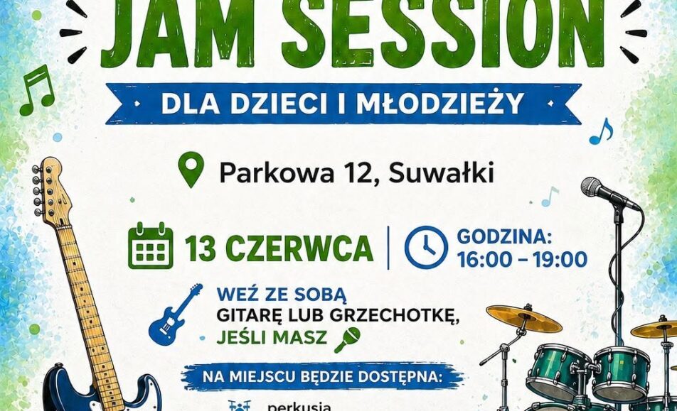 Młodzieżowy Jam Session dla dzieci i młodzieży w Suwałkach