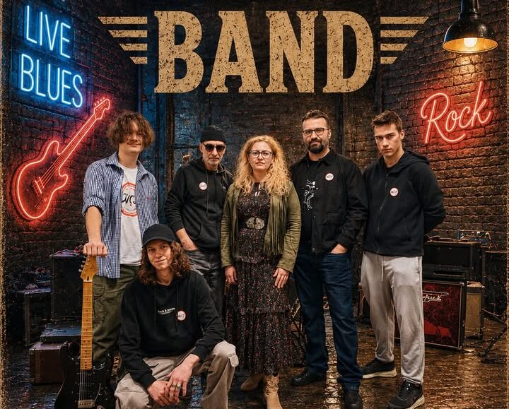 Plakat koncertu No Commerce Band podczas Suwałki Blues Festival