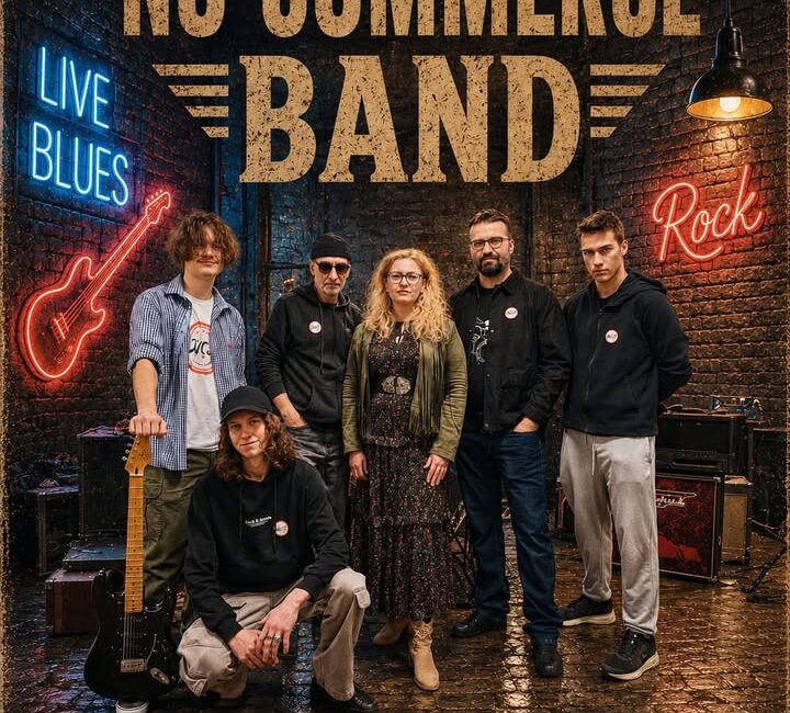 No Commerce Band na Suwałki Blues Festival Plakat koncertu No Commerce Band podczas Suwałki Blues Festival