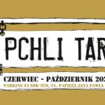 Plakat wydarzenia Pchli Targ 2026 z informacjami o terminie i miejscu