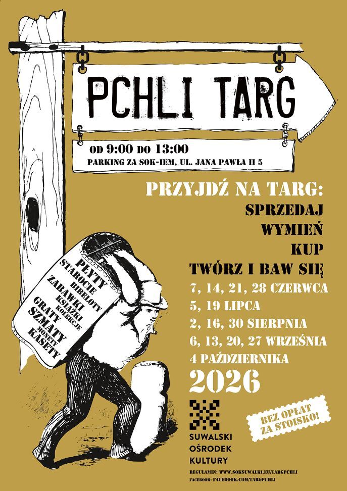 Pierwszy w tym roku Pchli Targ już 7 czerwca przy Suwalskim Ośrodku Kultury