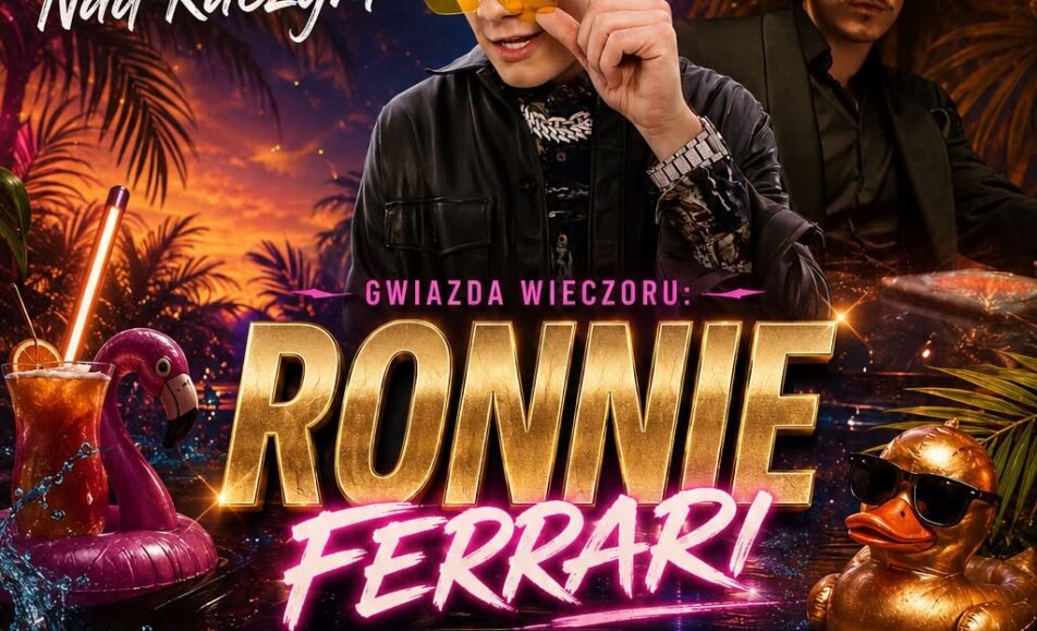 Plakat wydarzenia Początek lata Nad Kaczym z udziałem Ronnie Ferrari