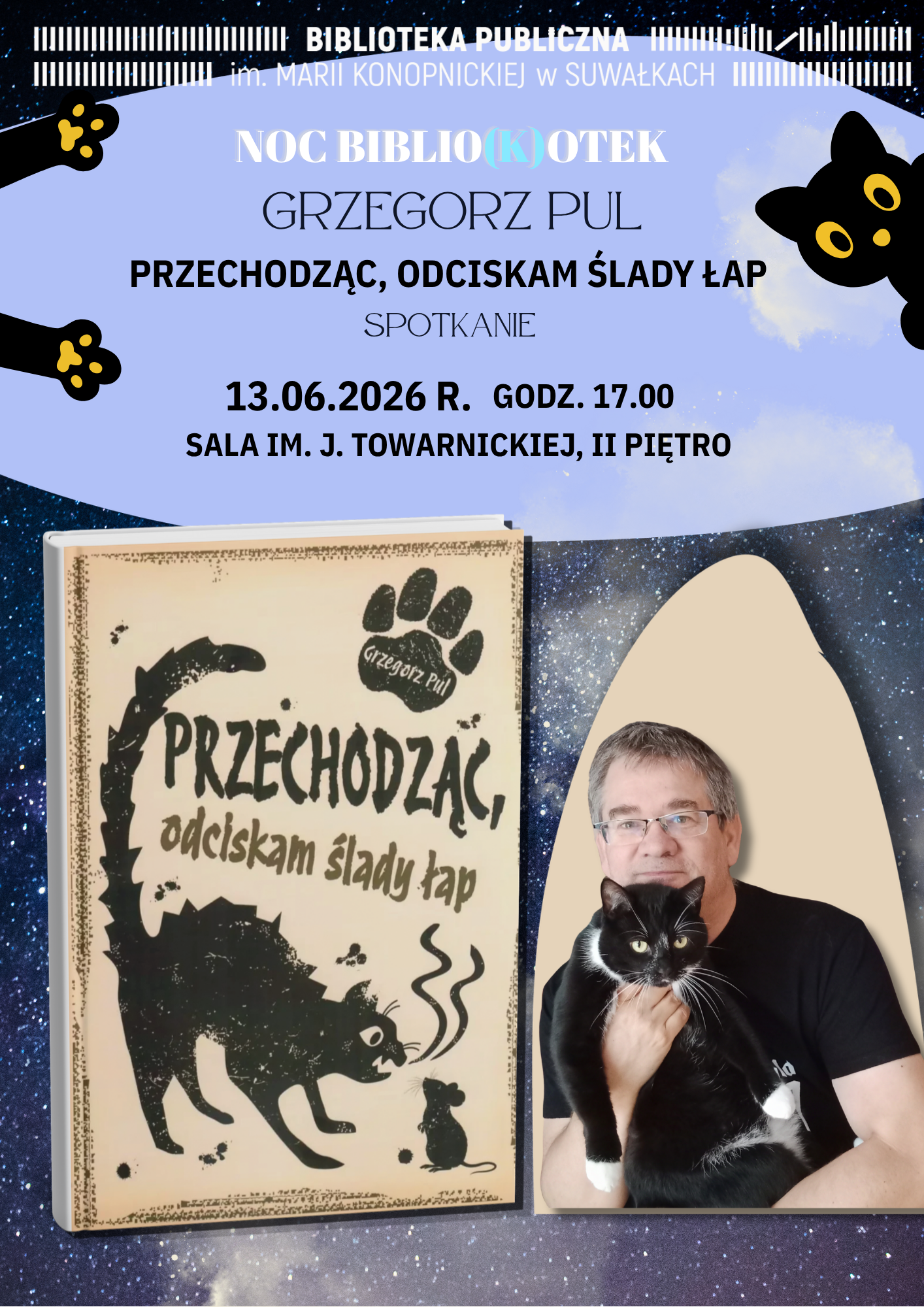 Spotkanie z Grzegorzem Pulem podczas Nocy Biblio(k)otek Spotkanie z Grzegorzem Pulem podczas Nocy Biblio(k)otek