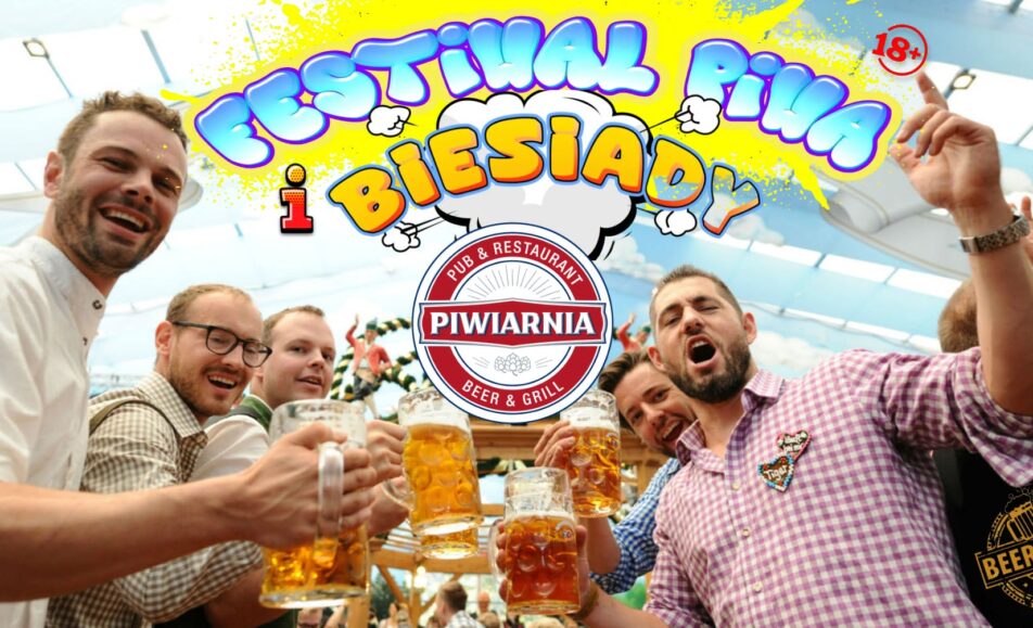 Plakat wydarzenia Festiwal Piwa i Biesiady 2026 z informacją o terminie i miejscu