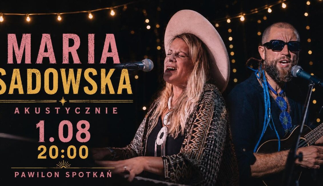 Plakat koncertu Maria Sadowska akustycznie – Noc pod gwiazdami