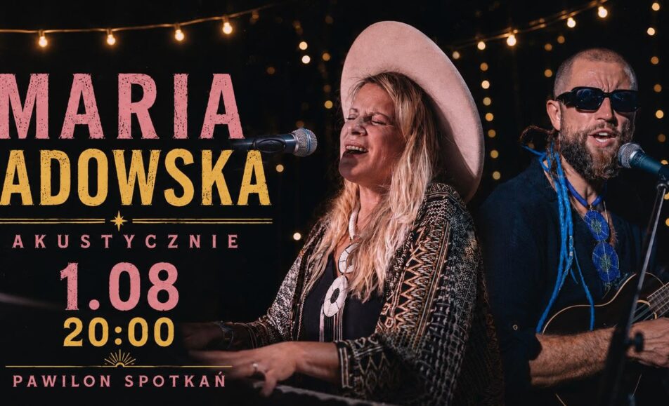 Plakat koncertu Maria Sadowska akustycznie – Noc pod gwiazdami