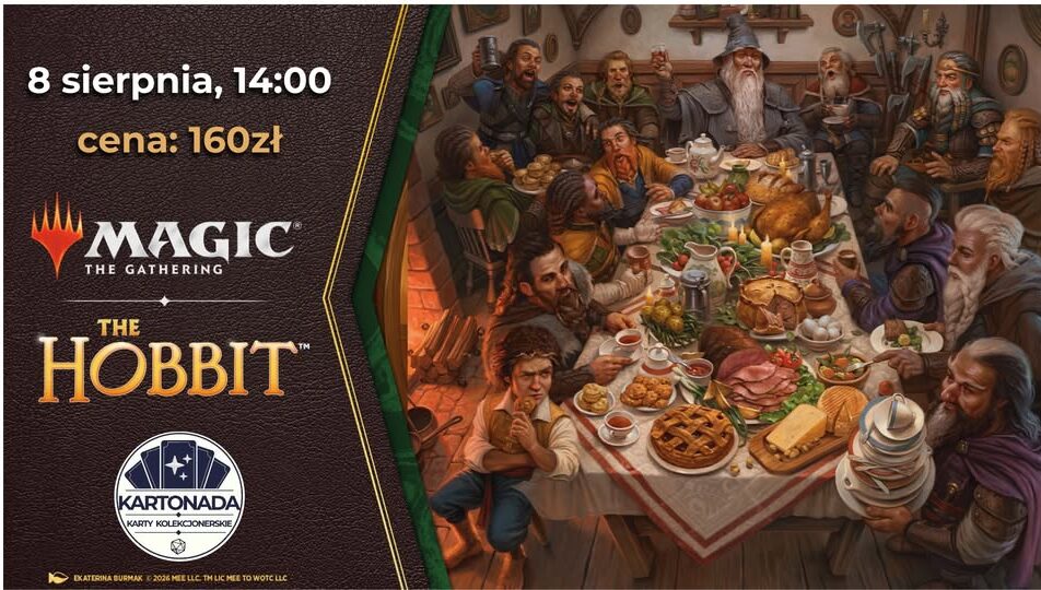 Plakat wydarzenia Prerelease Magic: The Gathering Hobbit