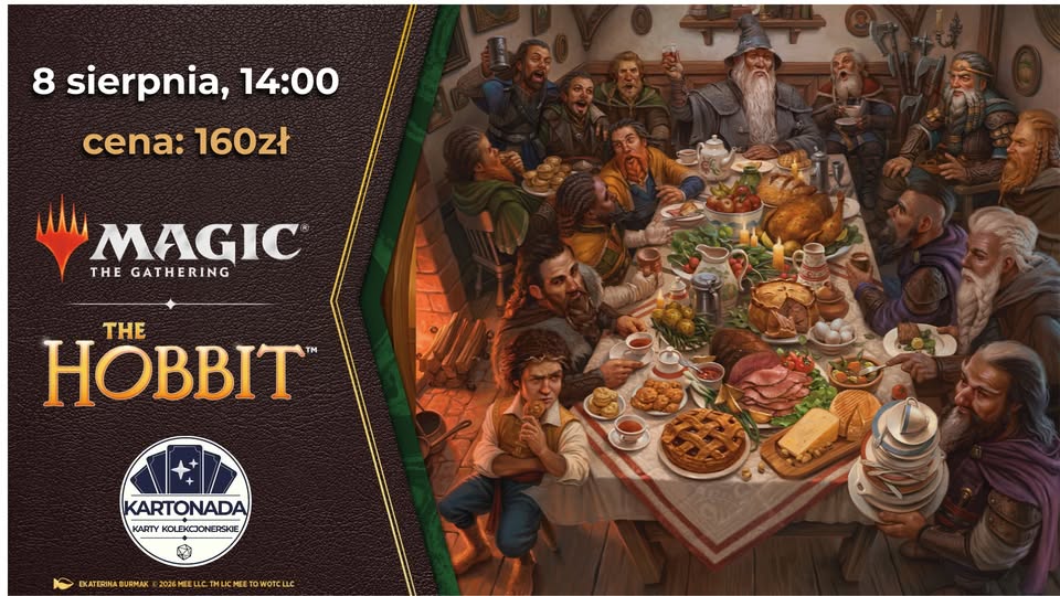 Plakat wydarzenia Prerelease Magic: The Gathering Hobbit