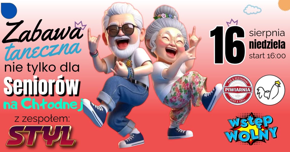 Zabawa taneczna z zespołem STYL Plakat wydarzenia Zabawa taneczna z zespołem STYL na Chłodnej