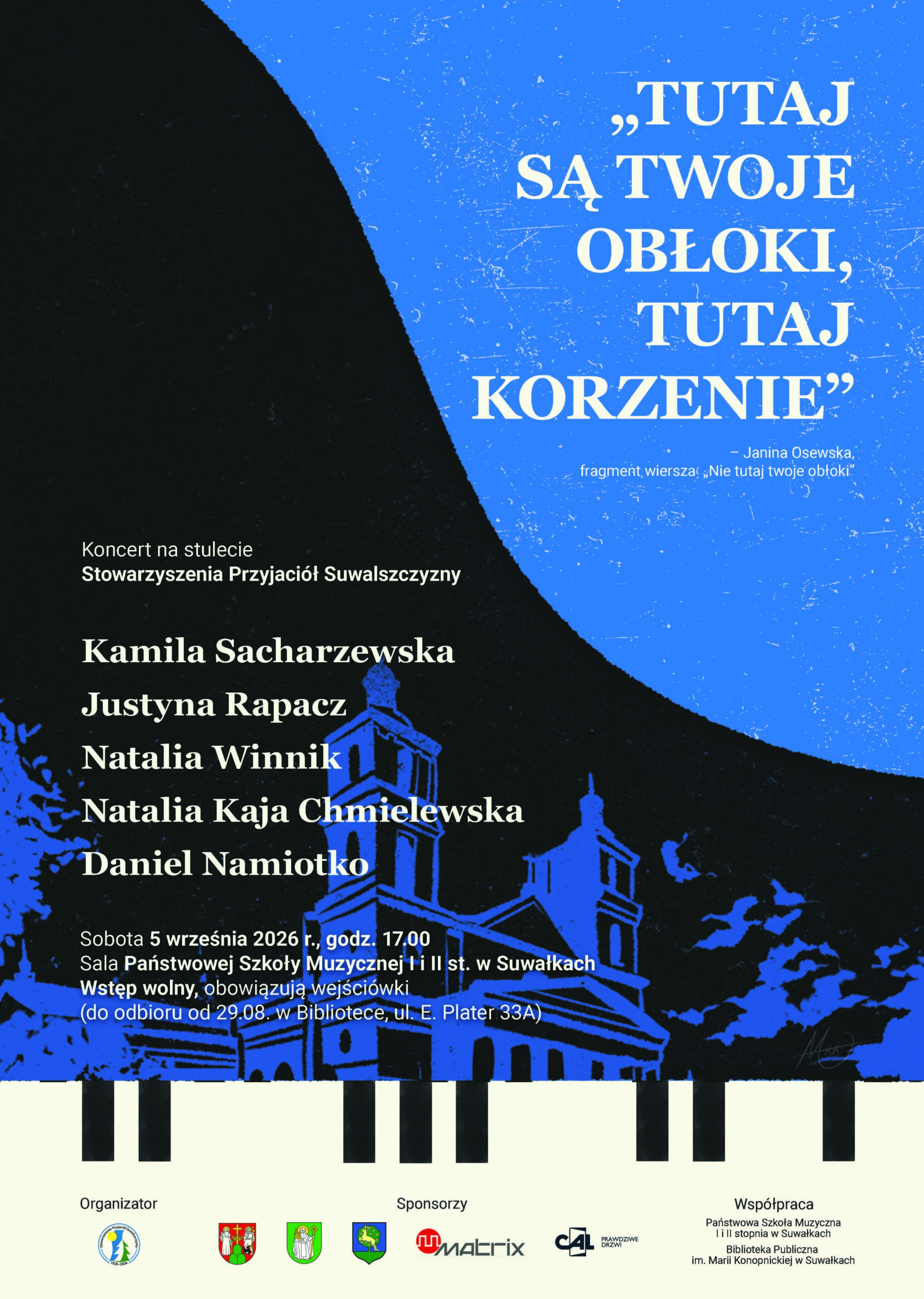 Koncert „Tutaj są twoje obłoki, tutaj korzenie” z okazji stulecia stowarzyszenia Koncert „Tutaj są twoje obłoki, tutaj korzenie” z okazji stulecia stowarzyszenia