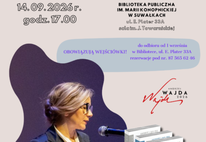 Spotkanie z Agnieszką Morstin w suwalskiej Bibliotece Publicznej Spotkanie z Agnieszką Morstin w suwalskiej Bibliotece Publicznej