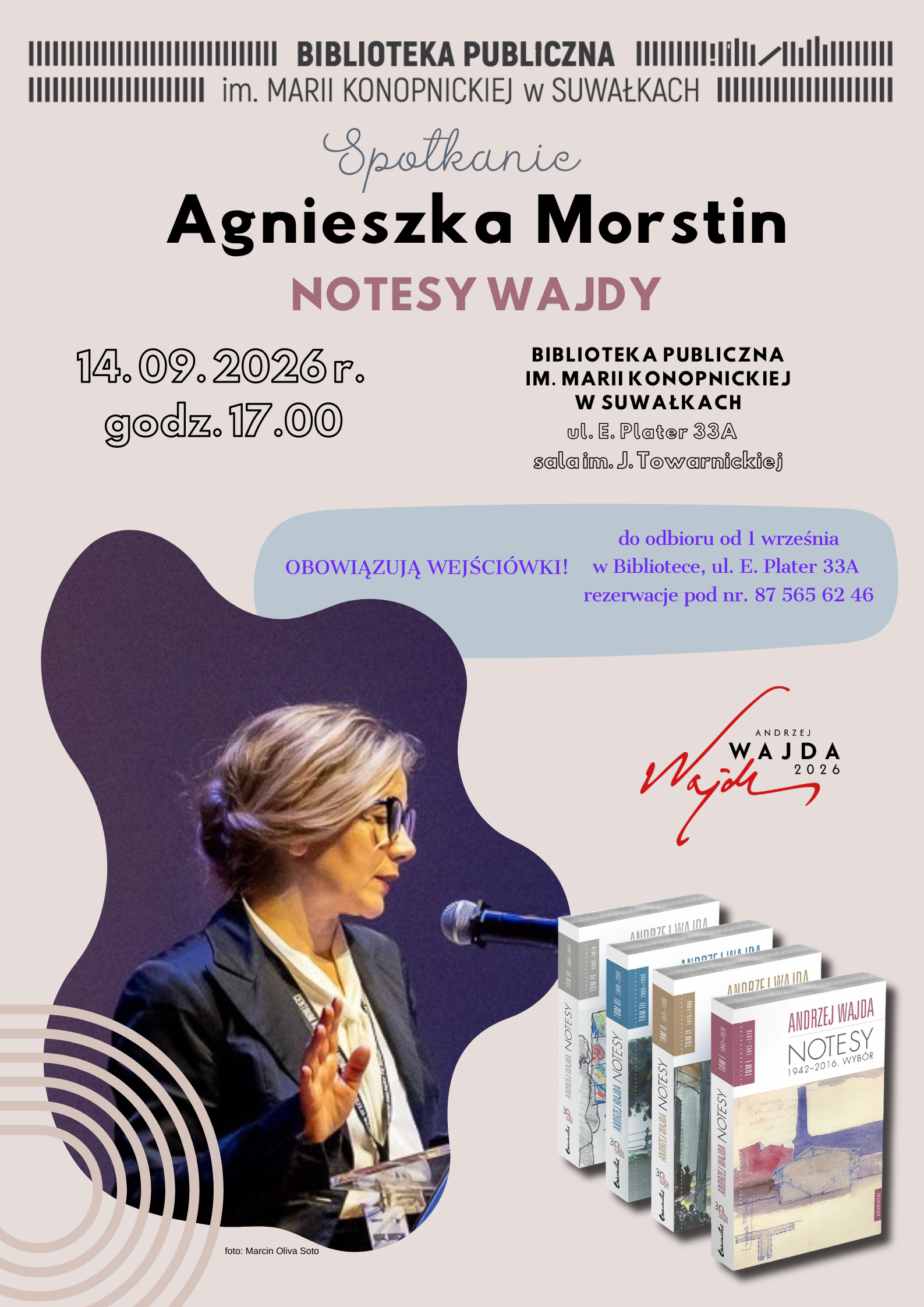 Spotkanie z Agnieszką Morstin w suwalskiej Bibliotece Publicznej