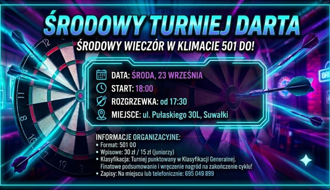 Plakat wydarzenia Apagon Dart Liga: środowe granie