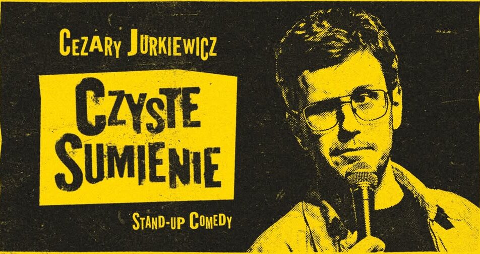 Plakat wydarzenia stand-up Cezary Jurkiewicz: Czyste Sumienie w Suwałkach