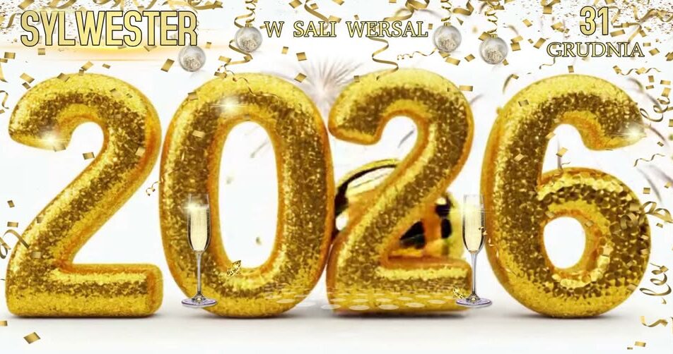 Golden Glam – Sylwester w Sali Wersal Plakat wydarzenia Golden Glam – Sylwester w Sali Wersal