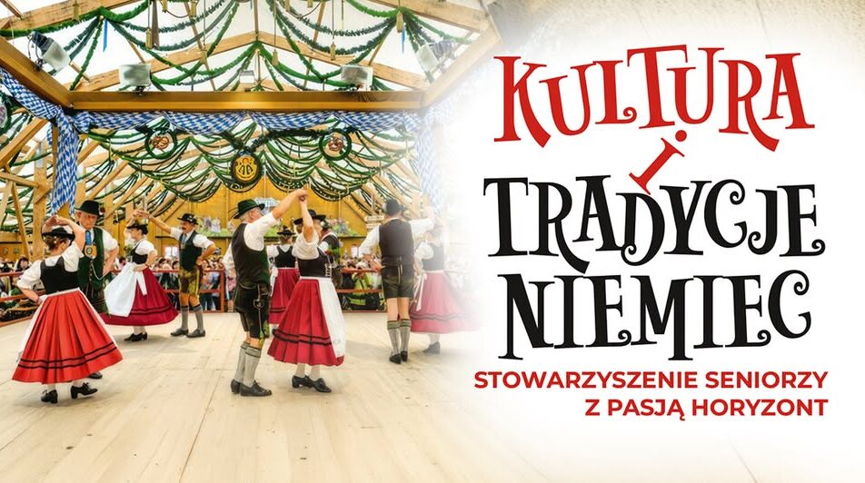 Plakat koncertu Kultura i tradycje Niemiec z informacjami o terminie i miejscu wydarzenia