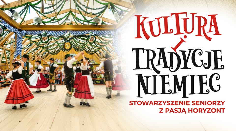 Kultura i tradycje Niemiec – koncert Plakat koncertu Kultura i tradycje Niemiec z informacjami o terminie i miejscu wydarzenia