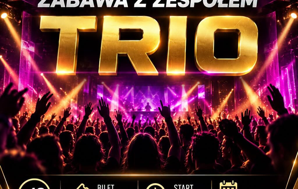 Plakat wydarzenia Pożegnanie lata nad Kaczym z zespołem Trio