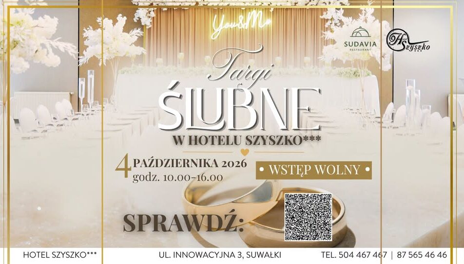 Targi Ślubne w Hotelu Szyszko – edycja 2026 Plakat Targów Ślubnych w Hotelu Szyszko, edycja 2026