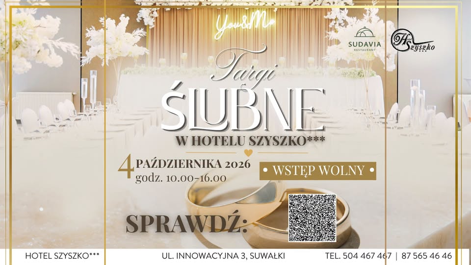 Targi Ślubne w Hotelu Szyszko – edycja 2026 Plakat Targów Ślubnych w Hotelu Szyszko, edycja 2026
