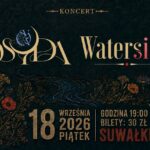 Plakat wydarzenia Waterside i Osyda w Piwiarni na Chłodnej w Suwałkach