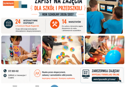 Zajęcia edukacyjne dla szkół i przedszkoli w SOWA Suwałki Zajęcia edukacyjne dla szkół i przedszkoli w SOWA Suwałki