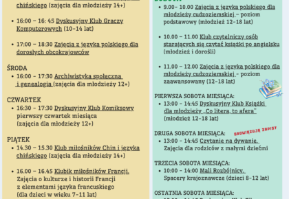Zapisy na zajęcia w Pracowni Smykałka