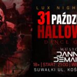 Plakat halloweenowej imprezy w LUX Night Club