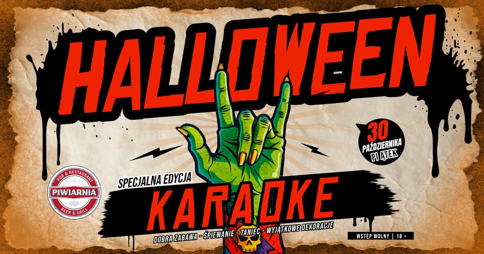 Halloweenowa edycja karaoke w Piwiarni Suwałki
