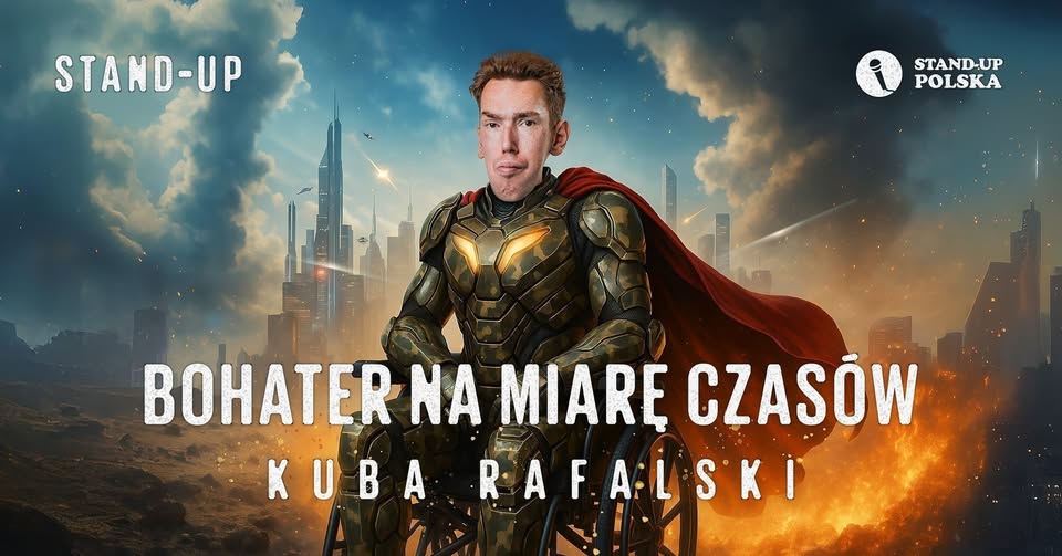 Kuba Rafalski - Bohater na miarę czasów Występ stand-upowy Kuby Rafalskiego „Bohater na miarę czasów”