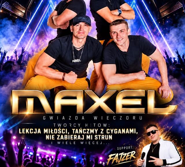 Występ zespołu MAXEL z supportem FAJZER w Nad Kaczym