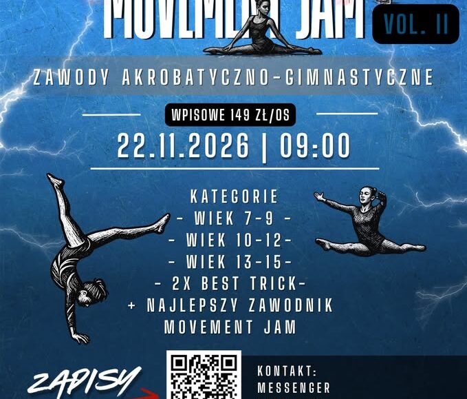 Zapowiedź zawodów akrobatyczno-gimnastycznych Movement Jam 2026
