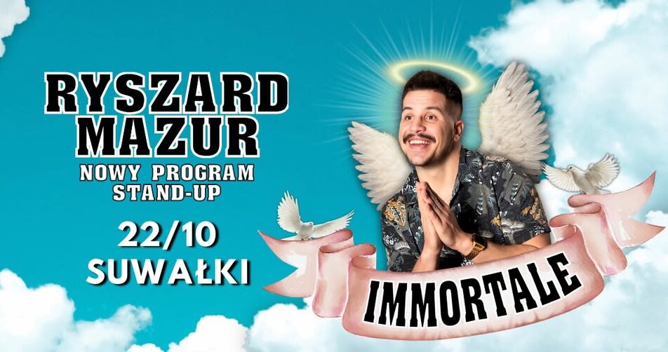 Wydarzenie stand-upowe Ryszarda Mazura z programem „Immortale”.
