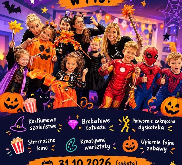 Strasznie fajna imprezka w PIU Halloweenowa imprezka dla dzieci w PIU - Centrum Aktywności i Arteterapii