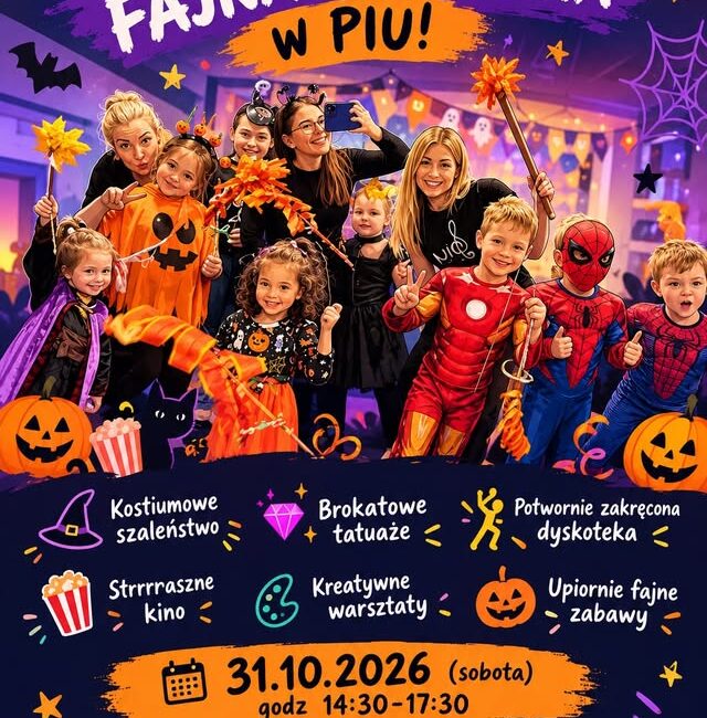 Halloweenowa imprezka dla dzieci w PIU - Centrum Aktywności i Arteterapii