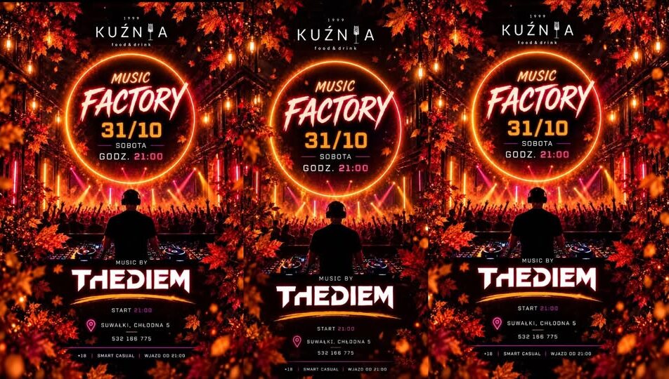 THEDIEM - Music Factory Zapowiedź wieczoru tanecznego Music Factory z THEDIEM.