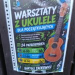 Plakat warsztatów z ukulele dla dzieci, młodzieży i dorosłych