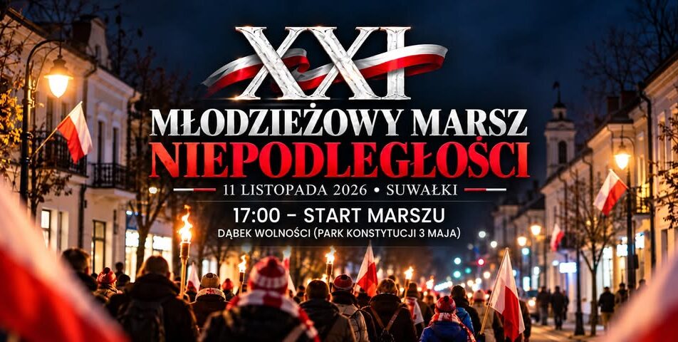 XXI Młodzieżowy Marsz Niepodległości w Suwałkach